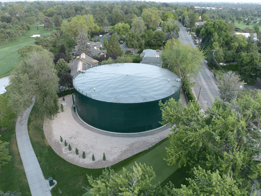 Water storage tank project in Boise, Idaho