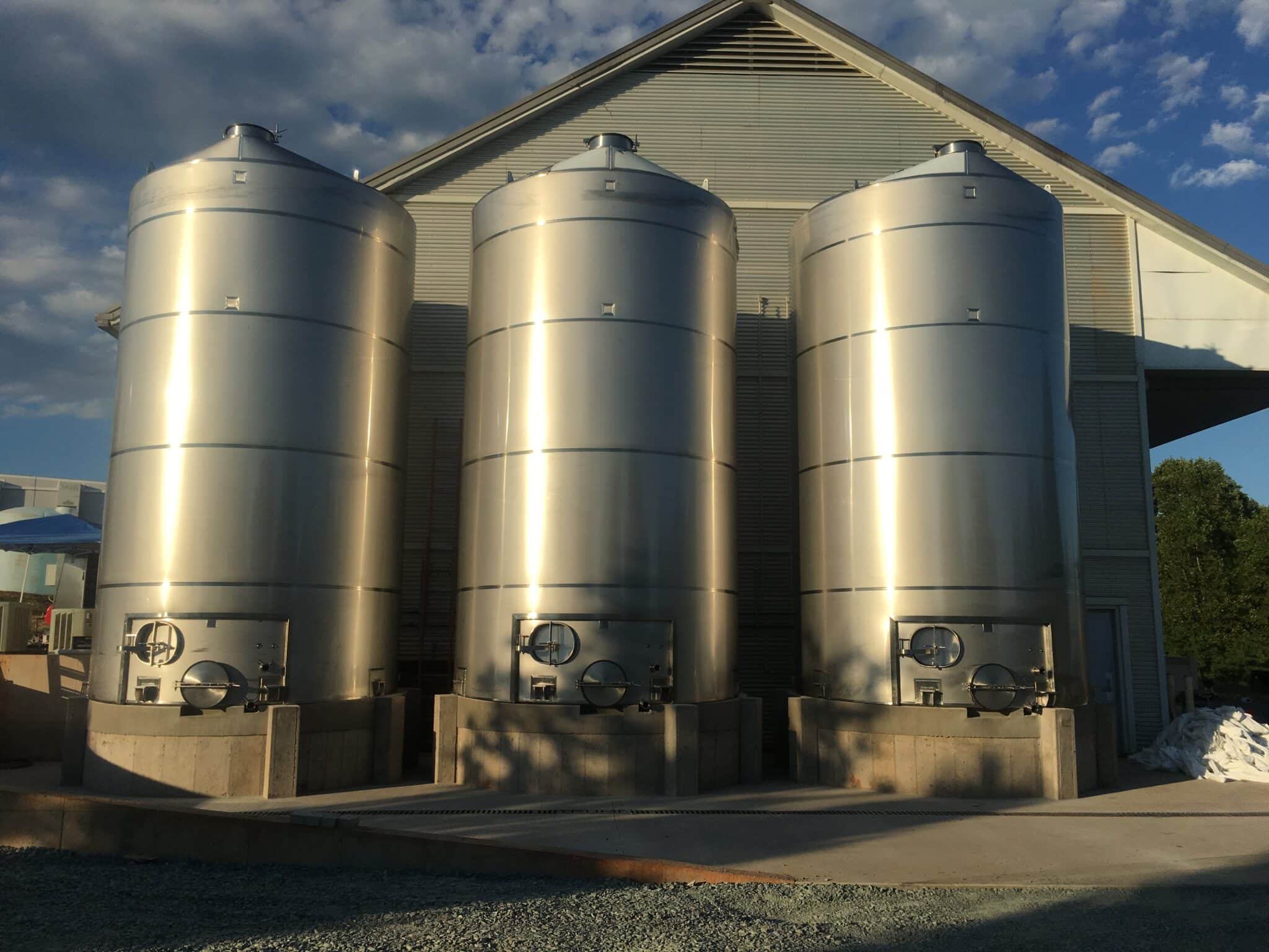 Custom stainless steel wine tank in Virginia — Winery Tank Expansion