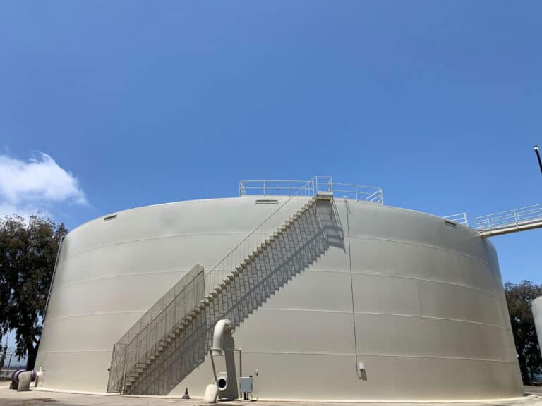 Water tank rehabilitation project in California — Alamitos Recycled Reservoir
