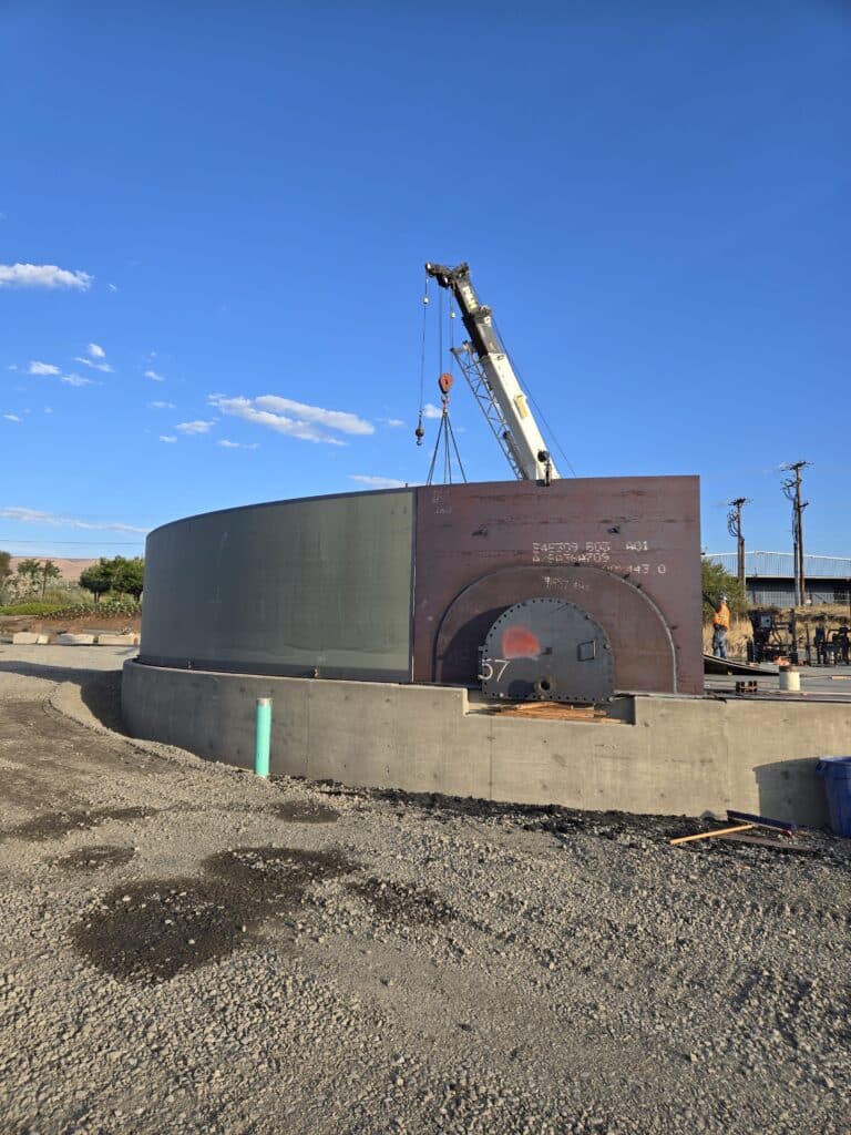 Dalles Riverside Reservoir construction, photo 18 of 21