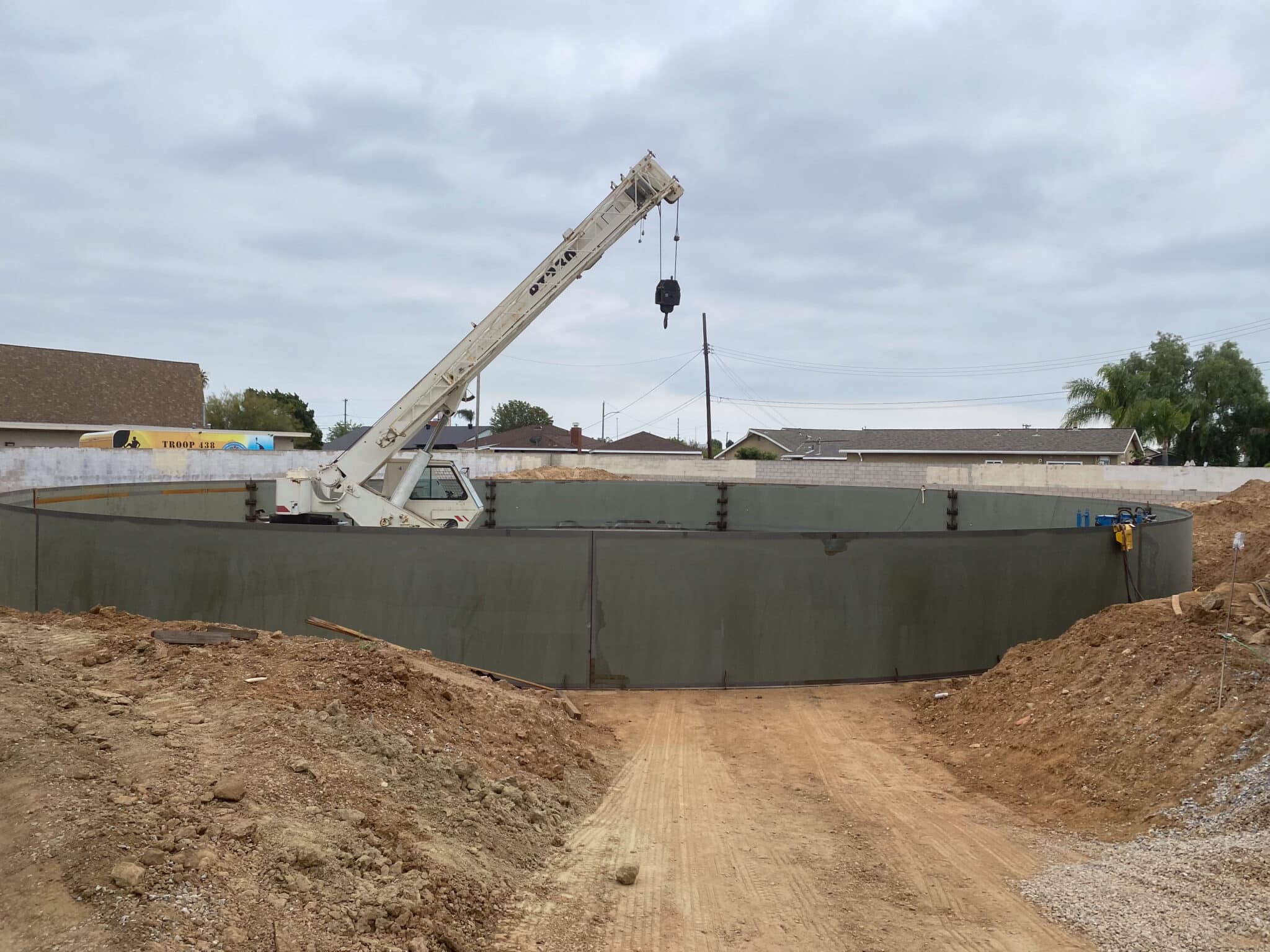 Welded steel tank replacement in California — Miller Reservoir Replacement Project